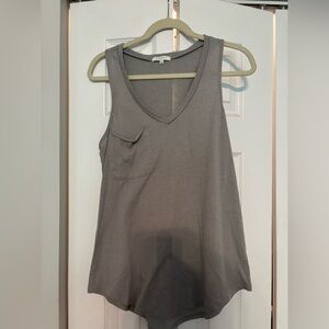 Z Supply Charcoal V-Neck Tank Top